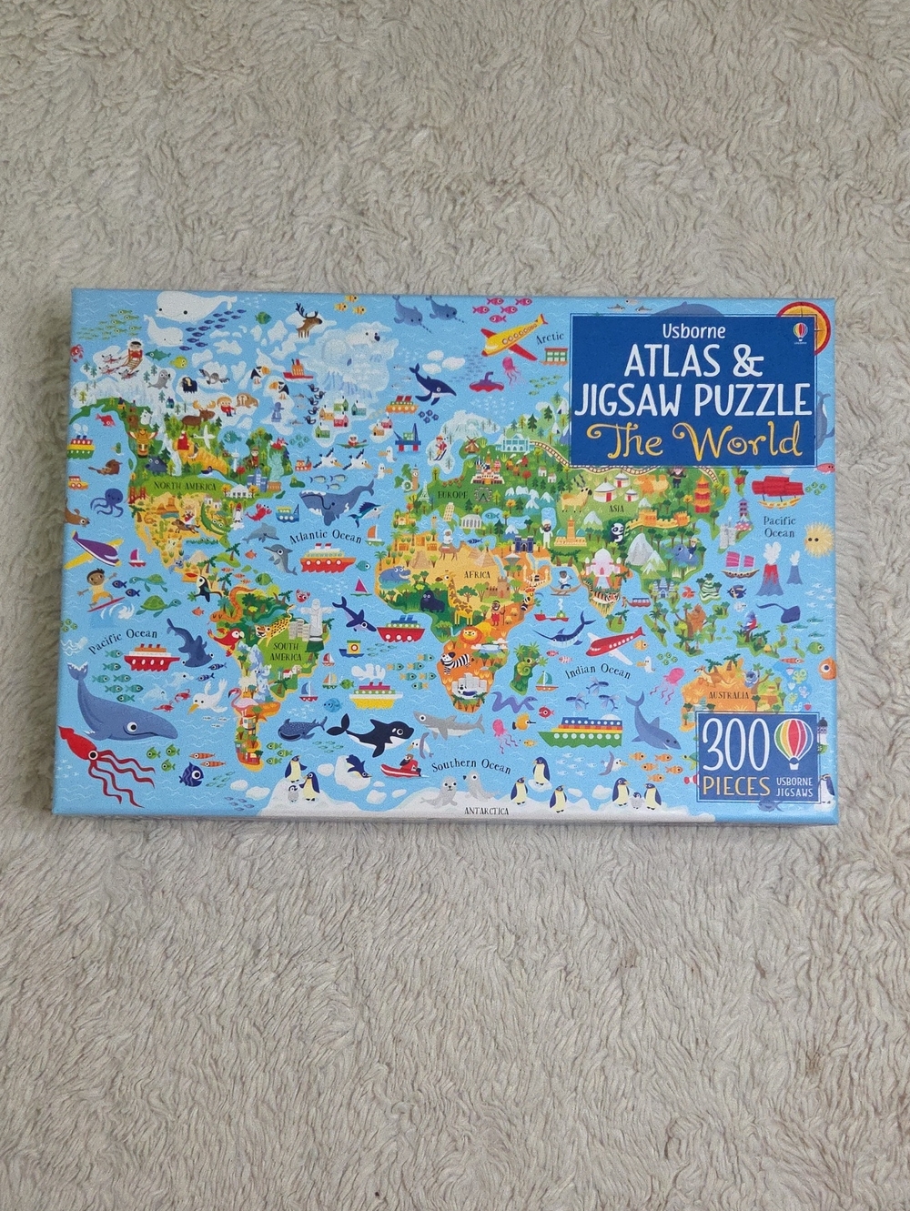 Usborne Atlas Of The World Jigsaw Puzzle 300 Pieces